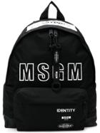 Msgm Logo Backpack - Black