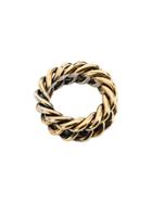 Ugo Cacciatori Woven Interlocking Ring - Gold+silver Arg: 20grs