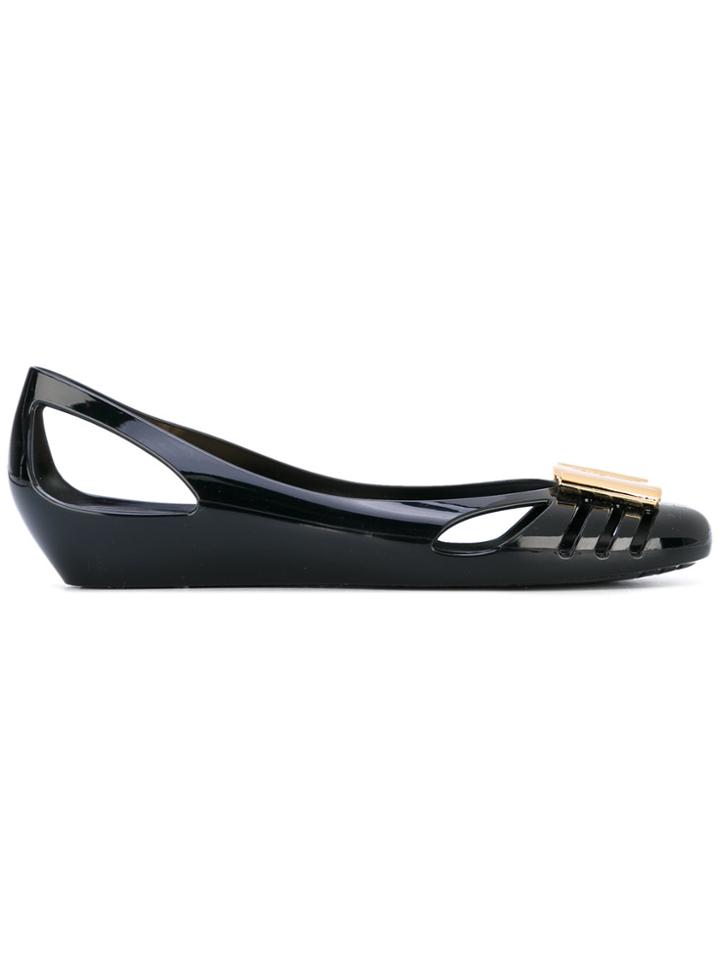 Salvatore Ferragamo Jelly Ballet Flats - Black
