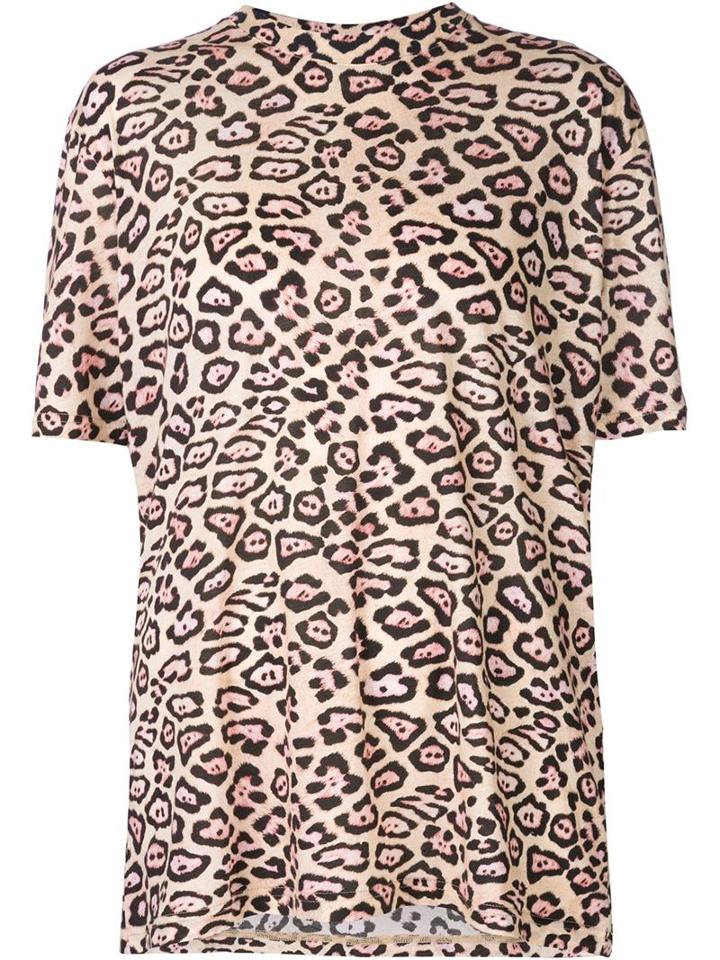 Givenchy Leopard Print T-shirt, Women's, Size: Medium, Nude/neutrals, Cotton