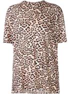 Givenchy Leopard Print T-shirt, Women's, Size: Medium, Nude/neutrals, Cotton