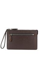 Salvatore Ferragamo Zipped Pouch - Brown
