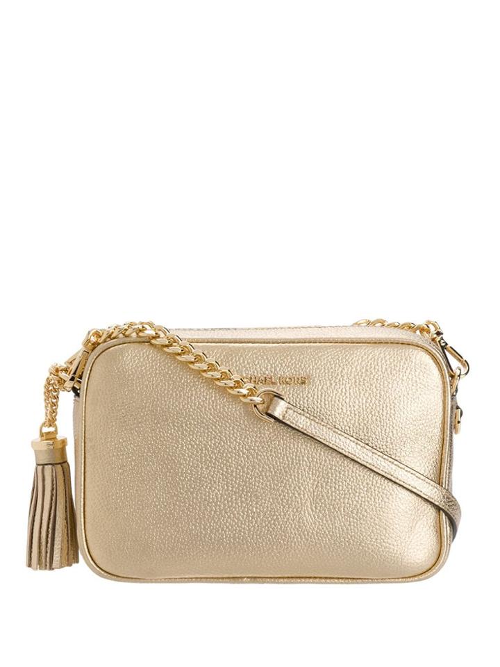 Michael Michael Kors Jet Set Crossbody Bag - Gold