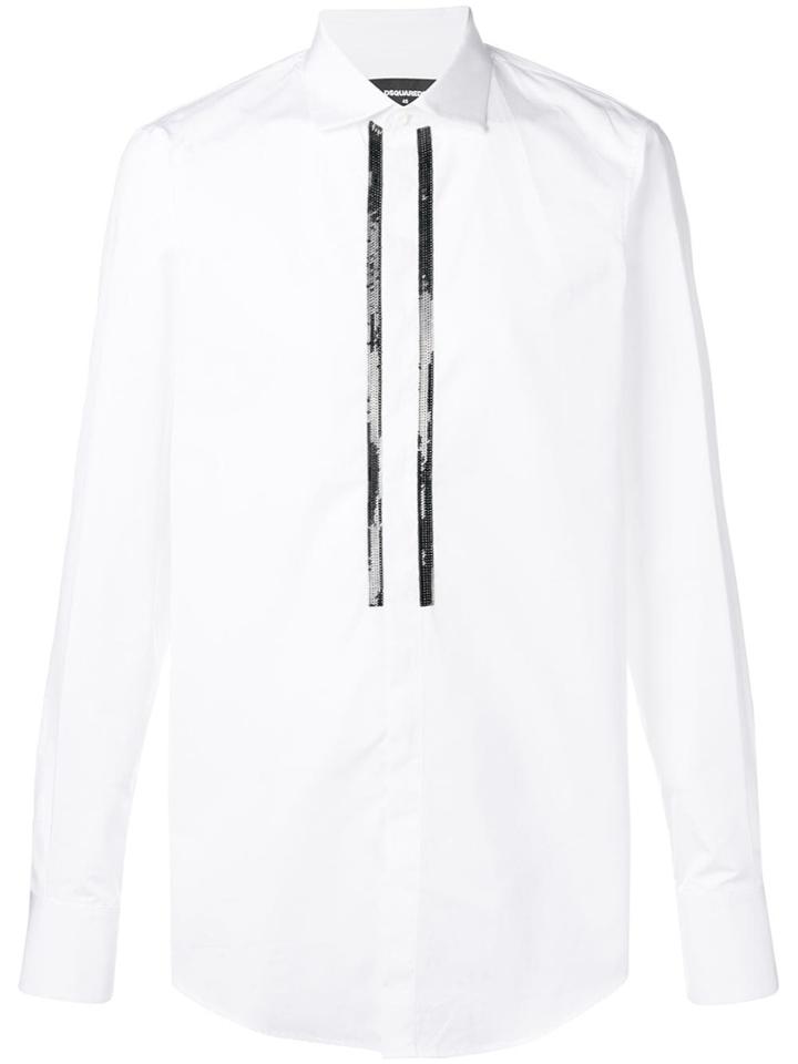 Dsquared2 Sequin Embellished Shirt - White