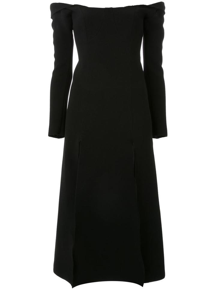 Christopher Esber 'owl' Shoulderless Dress, Women's, Size: 6, Black, Polyester/spandex/elastane