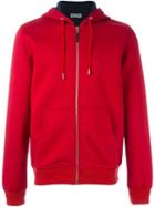 Dior Homme Zipped Hoodie, Men's, Size: Large, Red, Viscose/spandex/elastane