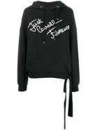 Just Cavalli Embroidered Logo Hooded Sweatshirt - Black