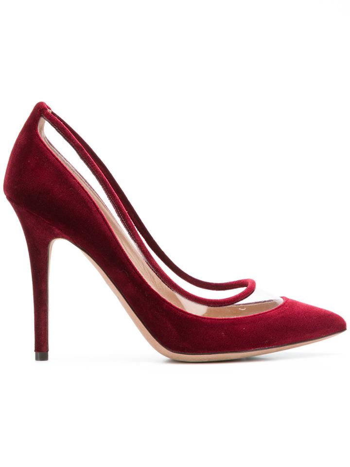 Valentino Valentino Garavani Glassglow 75 Velvet Pumps - Red