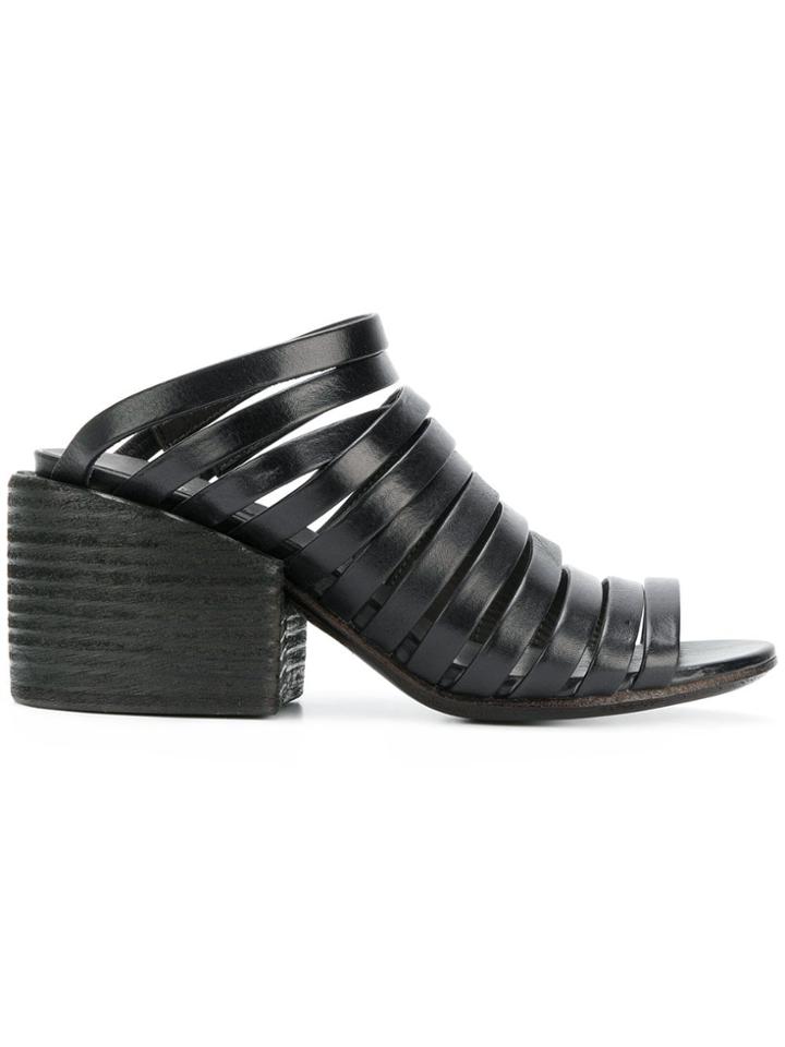 Marsèll Strapped Mules - Black