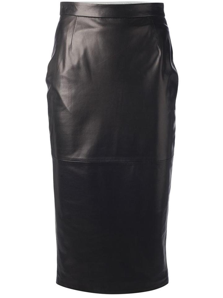 Dsquared2 Leather Pencil Skirt