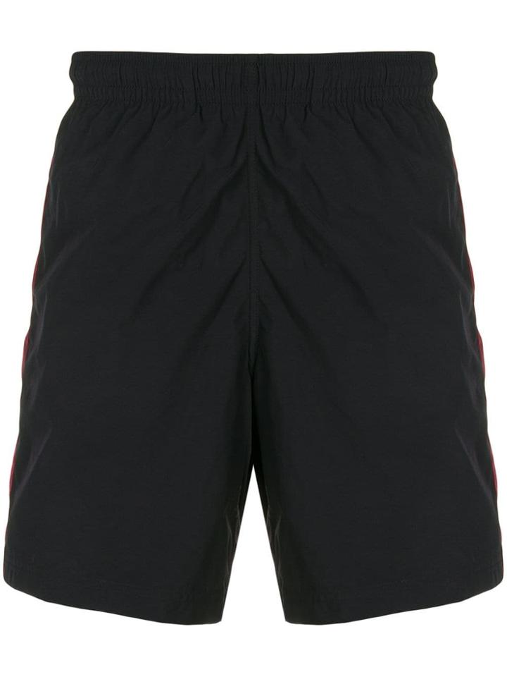 Alexander Mcqueen Side-stripe Swim Shorts - Blue