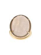 Irene Neuwirth 18kt Yellow Gold Moonstone Cocktail Ring - Pink