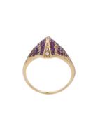 Venyx Kaleidoscopic Tiger Ray Ring - Metallic