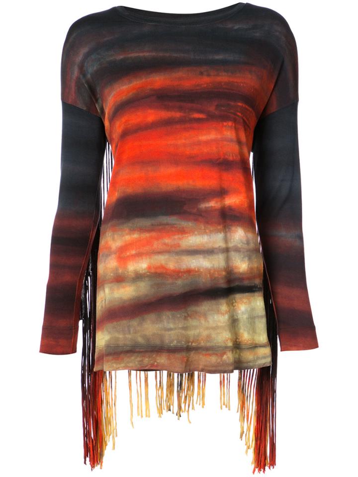 Raquel Allegra Tassel Detail Long Sleeved T-shirt - Multicolour