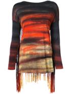 Raquel Allegra Tassel Detail Long Sleeved T-shirt - Multicolour