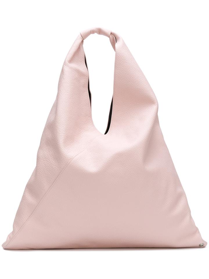 Mm6 Maison Margiela Japanese Triangle Tote Bag - Pink & Purple