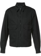 Lemaire Zipped Bomber Jacket, Men's, Size: 50, Black, Wool/cotton