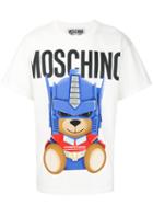 Moschino - Power Bear T-shirt - Men - Cotton - 46, White, Cotton