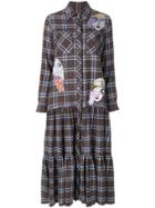Katya Dobryakova Checked Shirt Dress - Brown