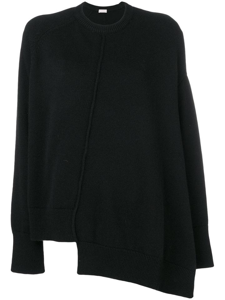 Mrz Asymmetric Fitted Sweater - Black