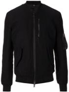 Blk Dnm Bomber Jacket, Men's, Size: Medium, Black, Polyamide/wool/viscose