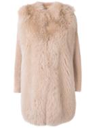 Blancha - Fur Coat - Women - Mink Fur/sheep Skin/shearling - 42, Nude/neutrals, Mink Fur/sheep Skin/shearling