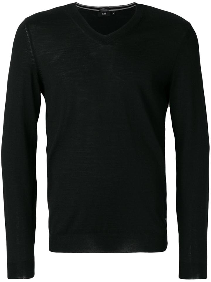 Boss Hugo Boss Melba V-neck Jumper - Black