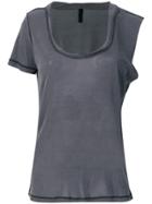 Unravel Project One Sleeve T-shirt - Grey