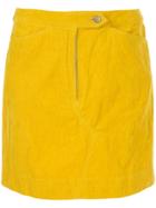 Zambesi Denim Mini Skirt - Yellow & Orange