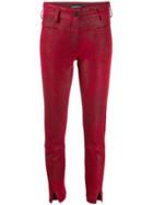 Ann Demeulemeester Skinny Fit Trousers - Red