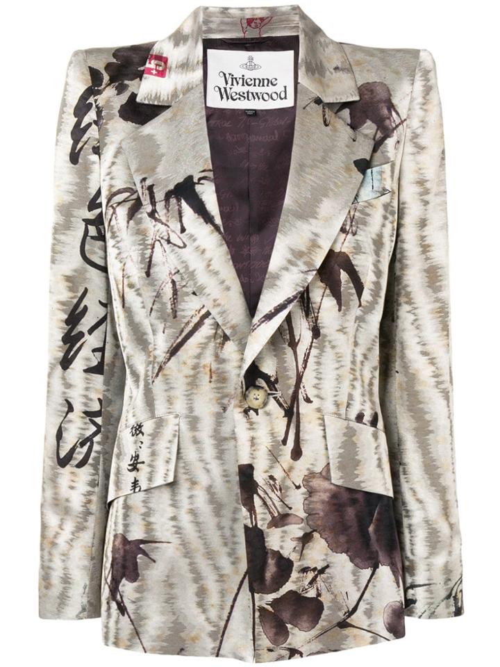 Vivienne Westwood Embroidered Fitted Blazer - Neutrals