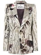 Vivienne Westwood Embroidered Fitted Blazer - Neutrals