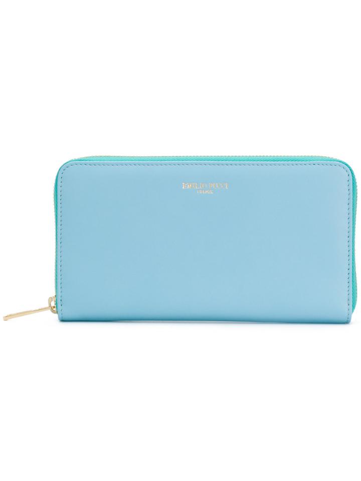 Emilio Pucci All Around Logo Wallet - Blue