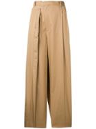 Maison Margiela Deconstructed Wide Leg Trousers - Brown