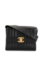 Chanel Pre-owned Mademoiselle Cc Turn-lock Crossbody Bag - Black