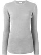 6397 Crew Neck Sweater, Women's, Size: Large, Grey, Wool