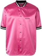 Valentino Satin Bomber Shirt - Pink & Purple