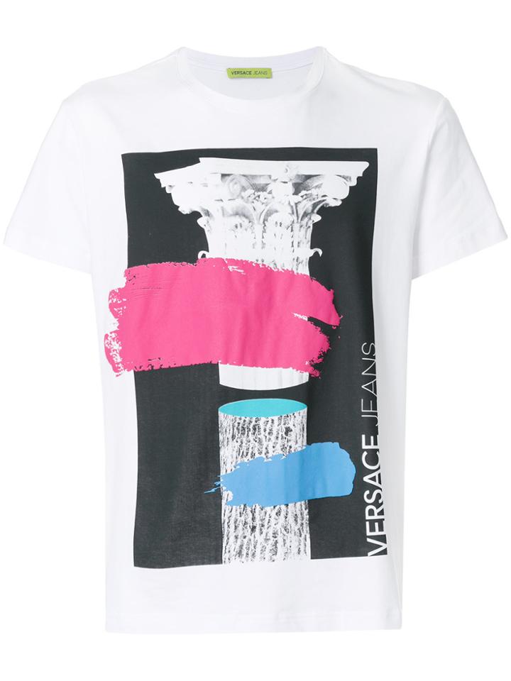 Versace Jeans Printed Logo T-shirt - White