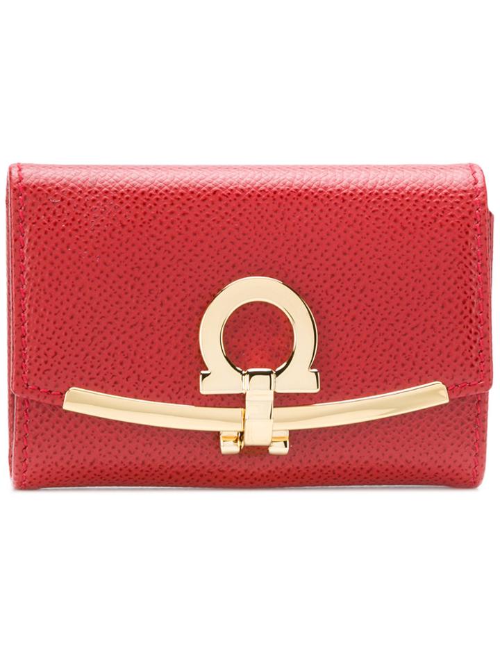 Salvatore Ferragamo Gancio Keyring Holder - Red
