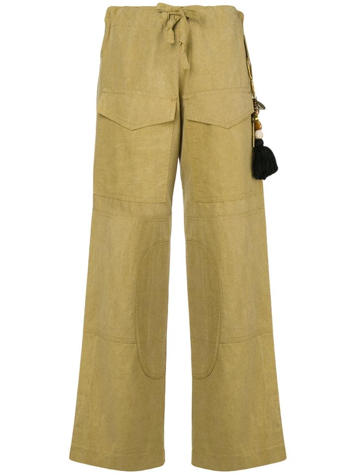 Hyein Seo Work Trousers With Keyring - Green