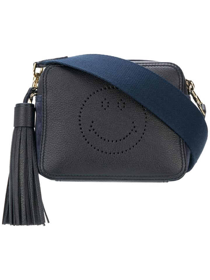 Anya Hindmarch Smiley Crossbody Bag - Blue