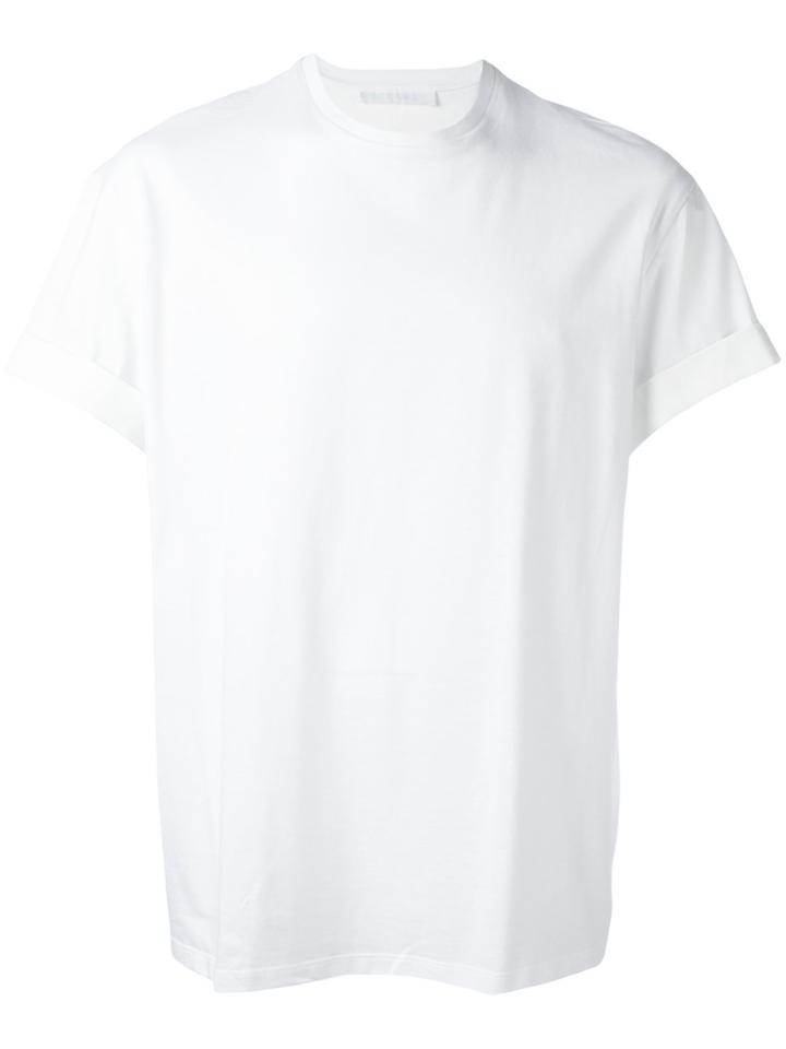 Neil Barrett Turn Up Cuffs T-shirt - White