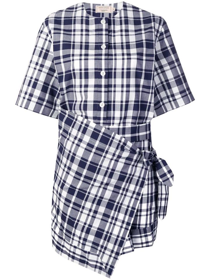 Maison Kitsuné Chloe Scarf Dress - Blue