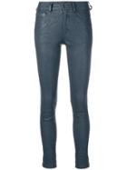 Zadig & Voltaire Skinny Leather Trousers - Blue