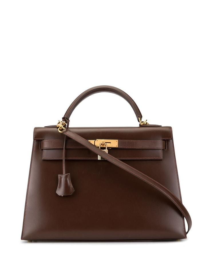 Hermès Pre-owned Kelly Sellier 32 2way Bag - Brown