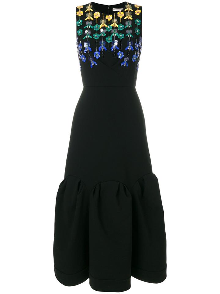 Mary Katrantzou Sequin Embellished Evening Dress - Black