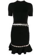 Alice+olivia Short-sleeve Fitted Dress - Black