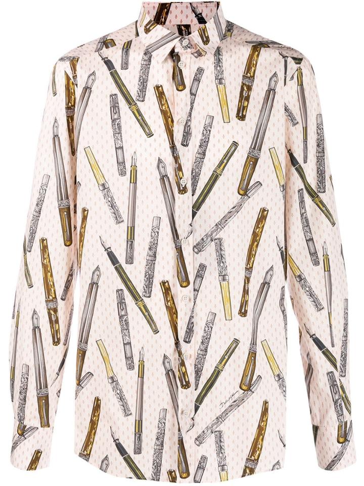 Dolce & Gabbana Pen Print Shirt - Pink