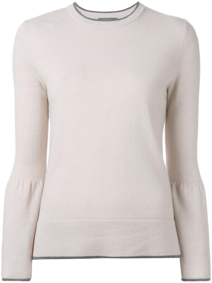 N.peal Contrast Jumper, Women's, Size: Medium, Nude/neutrals, Cashmere