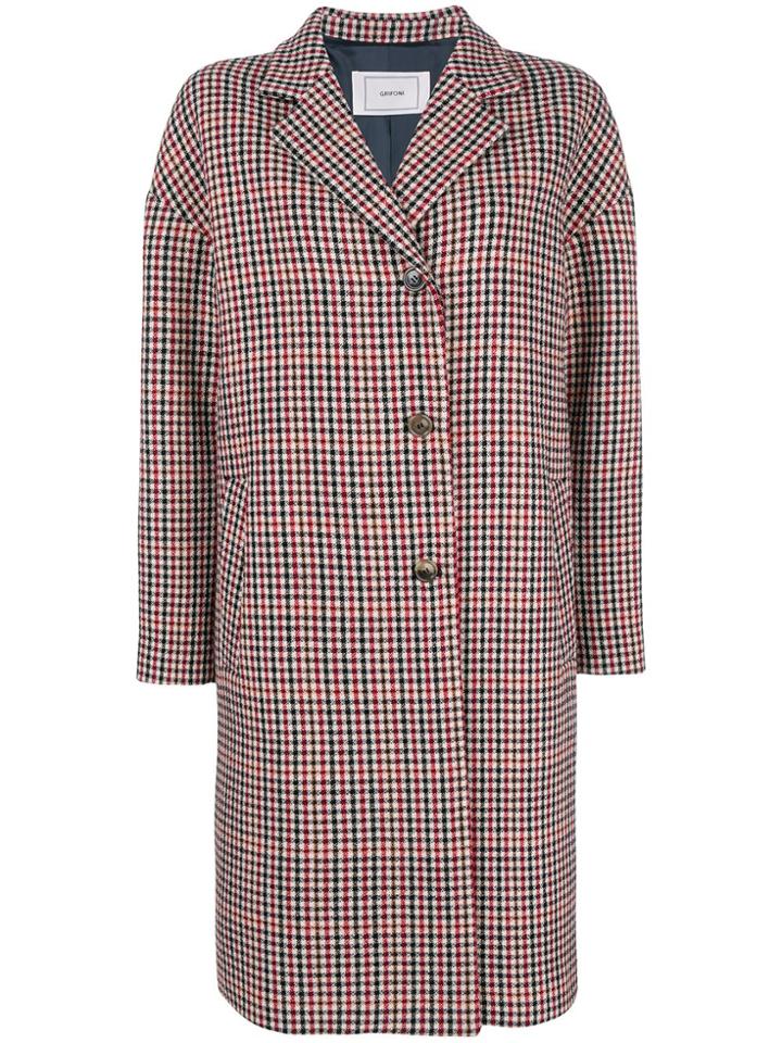 Mauro Grifoni Single Breasted Coat - Red